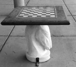 White Knight Chess Table product Photo White Knight Chess Table product Photo