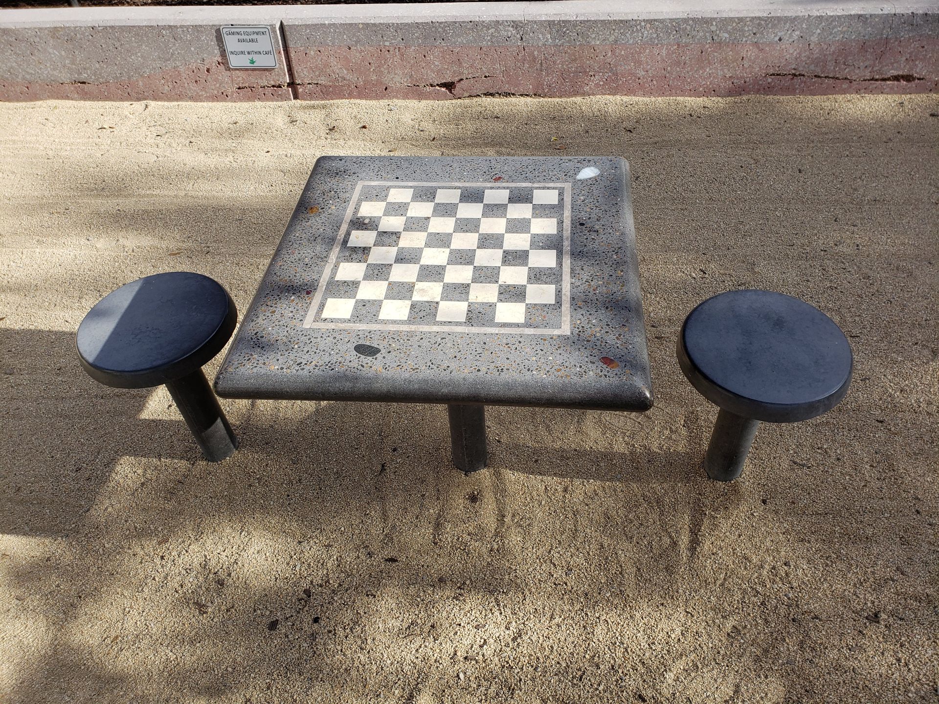Direct Burial Genius Concret Chess Table Direct Burial Genius Concrete Chess Table