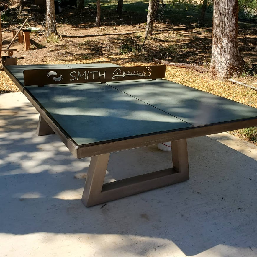 Trapezoid Concrete Table Tennis Table Trapezoid Concrete Table Tennis Table
